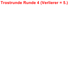 Trostrunde Runde 4 (Verlierer = 5.)